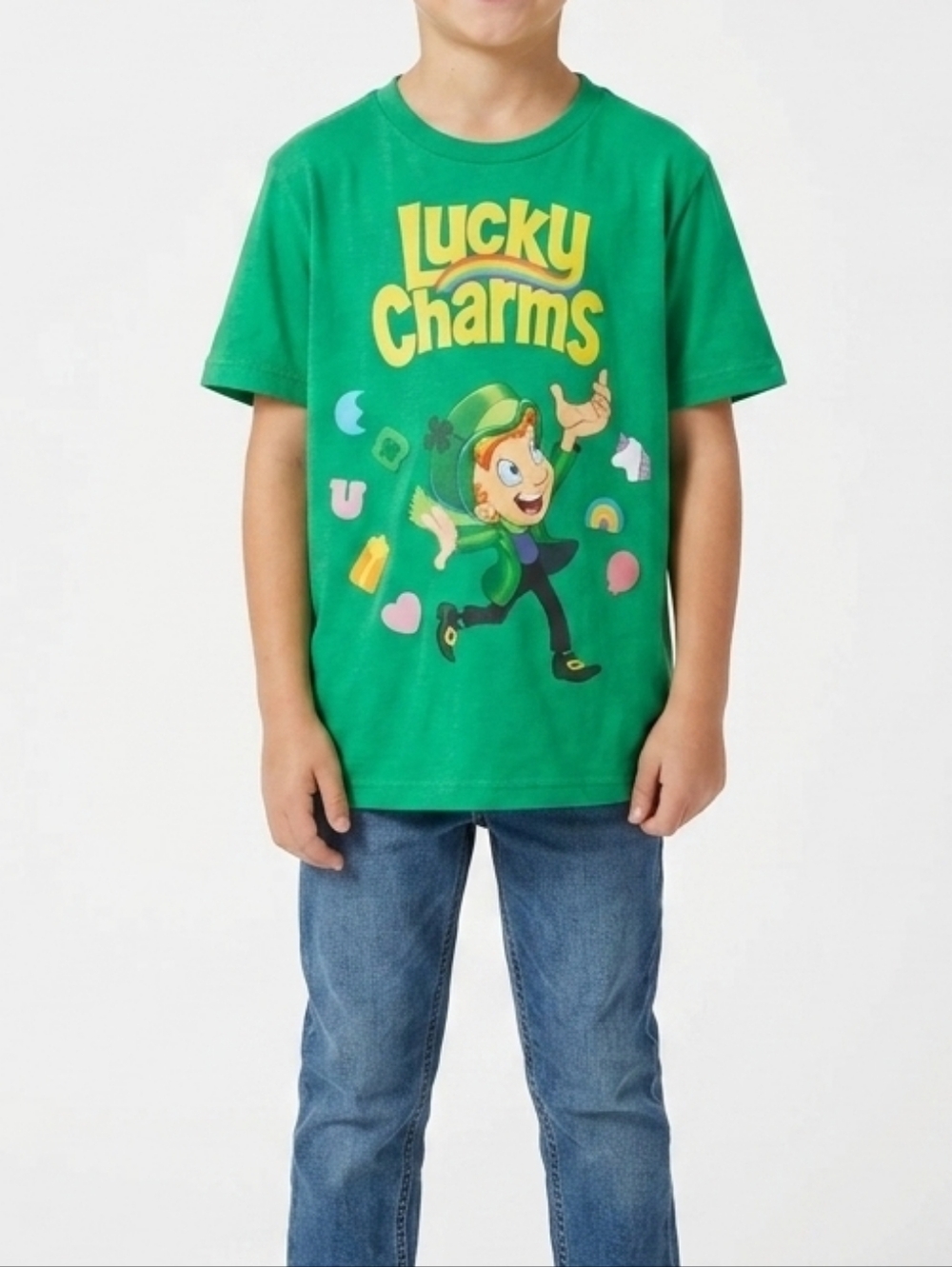 Lucky Charms Green Lucky Charms Graphic Tee for Kids